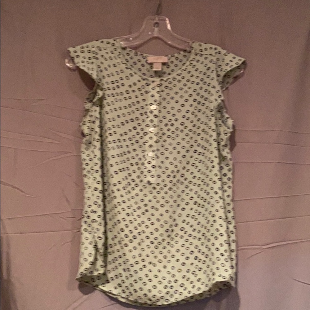 Loft cap-sleeved blouse